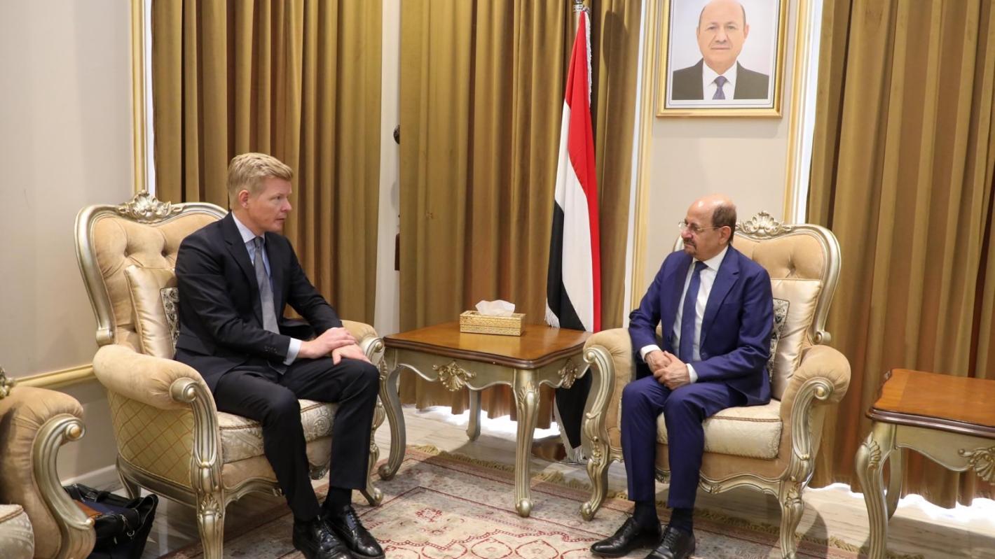 Special Envoy Hans Grundberg meeting with Foreign Affairs Minister Shaya Zindani