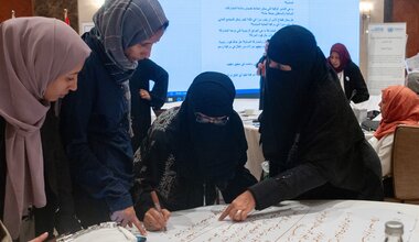 Participants engaged in discussions