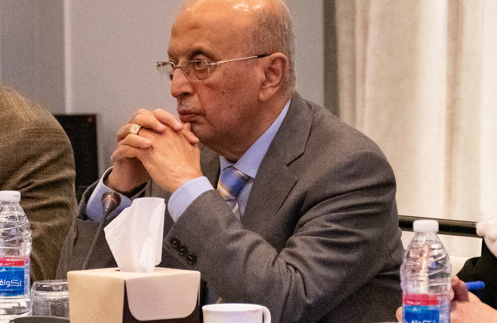 15 March 2022 – leader from the General People's Congress party, Abubaker Al Qirbi attending the Special Envoy’s Framework bi-lateral consultations in Amman, Jordan Photo: OSESGY/Abdel Rahman Alzorgan