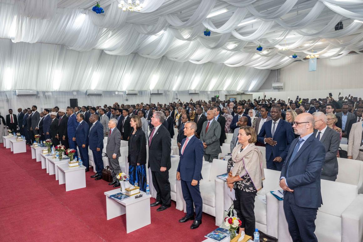 Attendees at the event