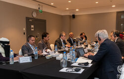 31 October 2024 – The office of the Special Envoy meeting with leaders from the Islah Party as part of the political dialogue meeting in Amman, Jordan. Photo: OSESGY/ Abdel Rahman Alzorgan