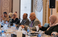 24 December 2024 – The office of the Special Envoy meeting with the Coordination of Southern Forces Participating in the Riyadh Consultations, and its member entities from the Supreme Council for Revolutionary Movement, Al Hirak Al-Musharik, Al Nahda for Change Movement, and Southern National Coalition as part of the political dialogue meeting in Amman, Jordan. Photo: OSESGY/ Abdel Rahman Alzorgan